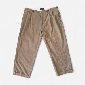 Polo Ralph Lauren Corduroy Pants Vintage Pleated Corduroy Trousers Cuffed